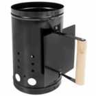 Tectake BBQ Firestarter With Heat Shield Black