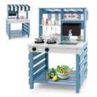 COSTWAY Outdoor Double-Sided Mud Kitchen for Kids