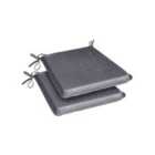 Luxury Living 2x Summer Range Grey (A Seat Pad)
