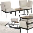 tectake Garden Lounge Set Magaluf - 5 in 1 function, aluminium frame