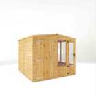 Mercia 8 x 8 Woodsman Apex Greenhouse/Shed Combi (Glass)