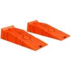 Durhand 2.5 Ton Plastic Car Lifting Ramps Automotive Vehicle Garage, Orange