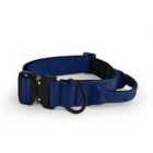 HugglePets Tactical K9 Endurance Dog Collar Small Navy