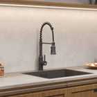 Garden Sanctuary Spring Spout Kitchen Faucet With Single Lever - Grey