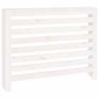 Vidaxl Radiator Cover White 108.5X19X84 Cm Solid Wood Pine
