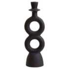 Hapax Large Black Candle Holder