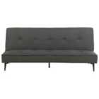 Beliani Fabric Sofa Bed Dark Grey Essvik