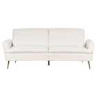 Beliani Velvet Sofa Bed Off-white Vettre