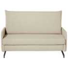 Beliani Fabric Sofa Bed Beige Belfast