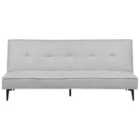 Beliani Fabric Sofa Bed Light Grey Essvik