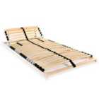 vidaXL Slatted Bed Base With 28 Slats 7 Zones 70X200 Cm