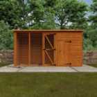 Broadfield 4x4 Animal House + 6ft Run Shiplap