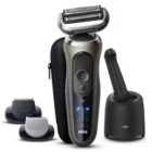 Braun Electric Shaver, Series 7, With SmartCare Center, EasyClick Attachments, 72-C7650cc, Gold