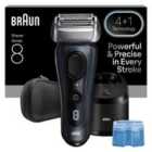 Braun Series 8 Electric Shaver, SensoAdapt, SmartCare Center, 8663CC, Grey