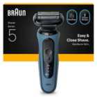 Braun Series 5 Electric Shaver, Up to 50 min, 52-A1000S, Blue