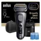 Braun Series 9 PRO+ Electric Shaver, Pro SensoAdapt, SmartCare Center, 9667CC, Silver