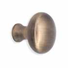 Spira Brass Mushroom 32Mm Cupboard Knob Antique Brass