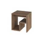Decortie Side Table 35X40X40Cm Particleboard, Dark Oak Effect