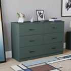Vida Designs Riano Set Of 2 6 Drawer Chest - Green