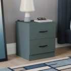 Vida Designs Riano 2 Drawer Bedside Chest - Green