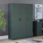 Vida Designs Riano 3 Door Wardrobe - Green