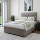 Bedmaster Slate Linen 4 Drawer Divan Base And Milan Headboard Super King