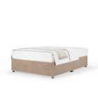 Bedmaster Mink Naples Velvet No Drawer Divan Base Small Double