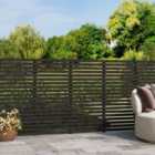 Garden Sanctuary 180x120cm Garden Privacy Pine Wood Fence - Grey