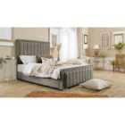 Eleganza Island Plush Super King Bed Frame - Grey