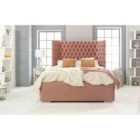 Eleganza Philly Plush Single Bed Frame - Rose Gold