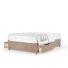 Bedmaster Mink Naples Velvet 2 Drawer Divan Base Double