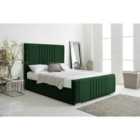 Eleganza Willard Green Plush Velvet Small Double Bed Frame