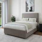 Bedmaster Slate Linen 4 Drawer Divan Base And Valencia Headboard Small Double