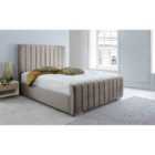 Eleganza Sancia Plush Single Bed Frame - Grey