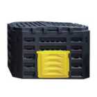 Garden Sanctuary 180L Freestanding Garden Plastic Compost Bin - Black