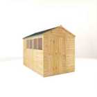 Mercia 10 x 6 Woodsman Shiplap Apex Shed (Glass)