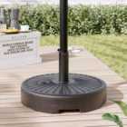 Garden Sanctuary Heavy-duty Round Umbrella Base - Black