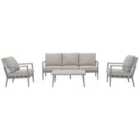 Kettler Trento 5 Seat Lounge Set Aluminium/Rope With w/ Cushion