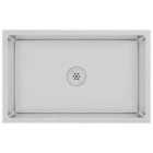 vidaXL Handmade Kitchen Sink Stainless Steel 51516