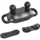 Costway Massage Gun Deep Tissue Electric Massager with 3 Switchable Massage Heads-Black