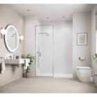 Showerwall White Gloss Proclick Bathroom Wall Panel 2440 x 1179mm