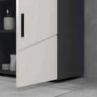 Kleankin Bathroom Vanity Unit, Pedestal Sink Cabinet With Shelf, Light Grey