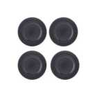 Mason Cash Reactive Linear Black Set Of 4 Side Plates