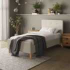 GFW Ashbourne Single Natural Bed Frame & Pocket Mattress