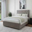 Bedmaster Slate Linen 2 Drawer Divan Base And Lona Headboard Double