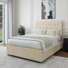 Bedmaster Cream Naples Velvet 2 Drawer Divan Base And Lona Headboard Single