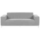 Beliani Garden Sofa 3 Seater Rovigo Light Grey