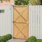 Garden Sanctuary Garden Flat Top Pine Wood Gate Kit 100x183cm