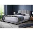 Flintshire Hope 4Ft Grey Fabric Bed Frame