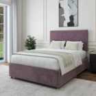 Bedmaster Mauve Naples Velvet 2 Drawer Divan Base And Valencia Headboard Single